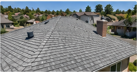Finished residential roof installation